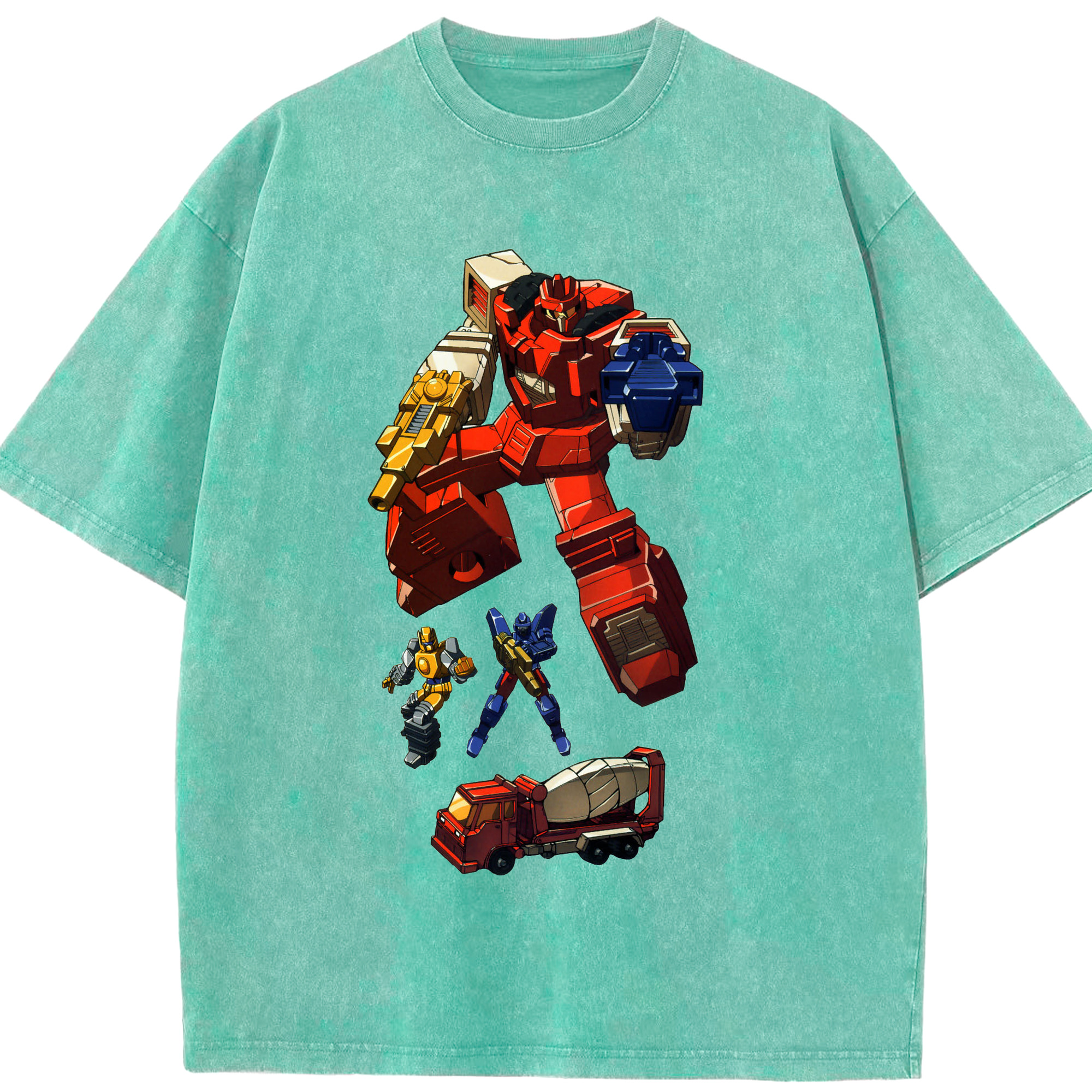 （画像用）  綿100% ヴィンテージ風 半袖Tシャツ（フロントプリント）
